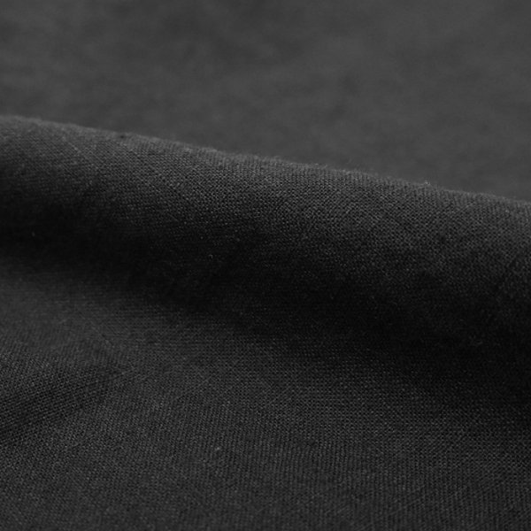 画像6: alvana（アルヴァナ）LINEN S/S REGULAR COLLAR SHIRT （リネンS/Sレギュラーカラーシャツ）/ Black（ブラック） (6)