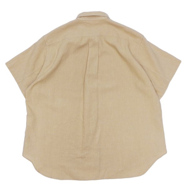 画像2: alvana（アルヴァナ）LINEN S/S REGULAR COLLAR SHIRT （リネンS/Sレギュラーカラーシャツ）/ Ecru（エクリュ） (2)