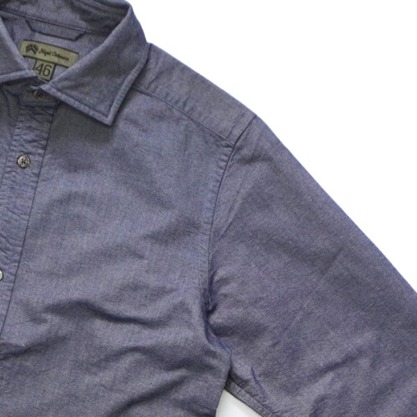 画像8: Nigel Cabourn（ナイジェル・ケーボン）BRITISH OFFICER'S SHIRT（ブリティッシュオフィサーズシャツ）”VINTAGE OXFORD" / 3Colors（全3色展開） (8)