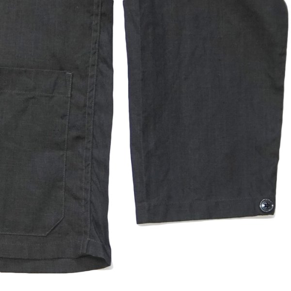 画像7: Nigel Cabourn（ナイジェル・ケーボン）FRENCH PULLOVER SHIRT（フレンチプルオーバーシャツ）"LINEN" / Off White（オフホワイト）・Dark Charcoal（ダークチャコール） (7)