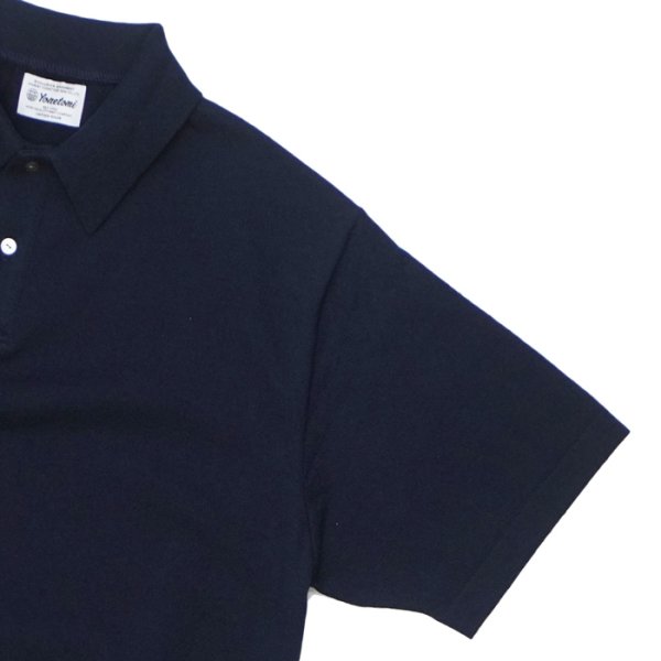 画像6: Yonetomi NEW BASIC（ヨネトミニューベーシック）LIGHT WAVE COTTON KNIT POLO（ライトウェーブコットンニットポロシャツ）/ Navy（ネイビー）・L,Brown（ライトブラウン） (6)