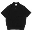 画像3: Yonetomi NEW BASIC（ヨネトミニューベーシック）LIGHT WAVE COTTON KNIT POLO（ライトウェーブコットンニットポロシャツ）/ Black（ブラック）・Gray（グレー） (3)