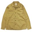 画像2: F.O.B FACTORY（エフオービーファクトリー）OPEN COLLAR SHIRT（オープンカラーシャツ）"BAD DYE POPLIN" / Olive（オリーブ）・Khaki（カーキ） (2)
