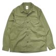 画像3: F.O.B FACTORY（エフオービーファクトリー）OPEN COLLAR SHIRT（オープンカラーシャツ）"BAD DYE POPLIN" / Olive（オリーブ）・Khaki（カーキ） (3)