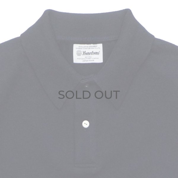 画像5: Yonetomi NEW BASIC（ヨネトミニューベーシック）LIGHT WAVE COTTON KNIT POLO（ライトウェーブコットンニットポロシャツ）/ Navy（ネイビー）・L,Brown（ライトブラウン） (5)