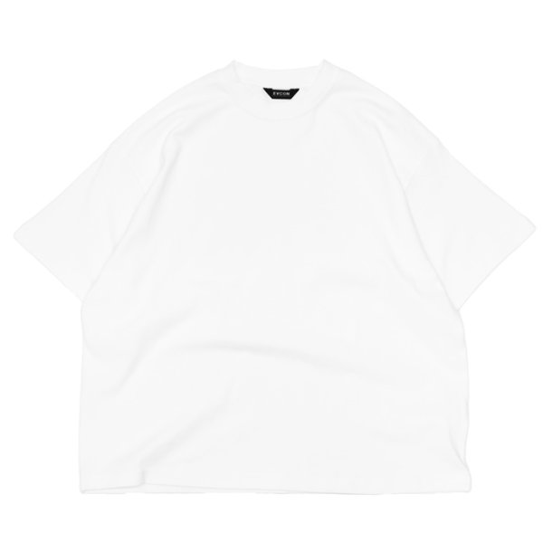 画像2: EVCON（エビコン）WIDE S/S TEE（ワイドショートスリーブTシャツ） / White（ホワイト）・Black（ブラック） (2)