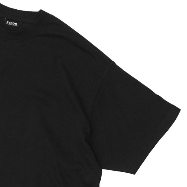 画像6: EVCON（エビコン）WIDE S/S TEE（ワイドショートスリーブTシャツ） / White（ホワイト）・Black（ブラック） (6)