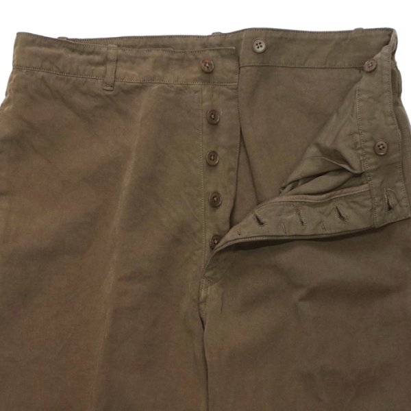 画像5: KAPTAIN SUNSHINE（キャプテンサンシャイン）Gaba.Buckleback Work Trousers（ギャバ バックルバックワークトラウザーズ） / Cub Brown（カブブラウン） (5)