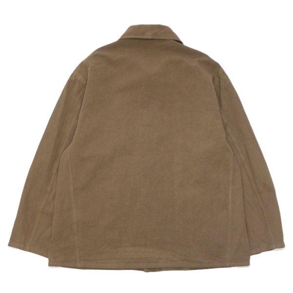 画像3: KAPTAIN SUNSHINE（キャプテンサンシャイン）Gaba.Work Shirt Jacket（ギャバワークシャツジャケット）/ Cub Brown（カブブラウン） (3)
