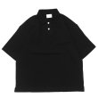 画像1: EVCON（エビコン）KANOKO POLO S/S TEE（カノコポロショートスリーブTシャツ） / Black（ブラック） (1)
