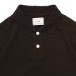 画像3: EVCON（エビコン）KANOKO POLO S/S TEE（カノコポロショートスリーブTシャツ） / Dark Brown（ダークブラウン） (3)