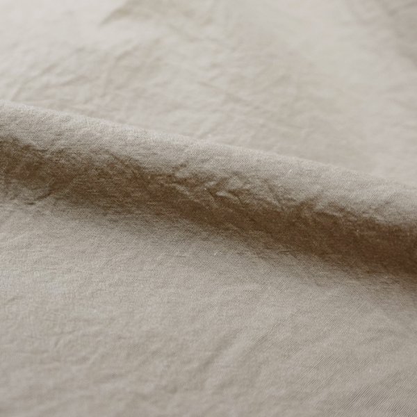 画像6: blurhms ROOTSTOCK（ブラームスルーツストック）Hard Twist Chambray Work Shirt S/S（ハードツイストシャンブレーシャツ S/S）/ Beige（ベージュ） (6)