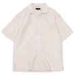 画像2: *A VONTADE（アボンタージ）Italian Open Collar Shirts SS（イタリアンオープンカラーシャツSS）"Highcount Linen Chambray" / Ecru（エクリュ）・Black（ブラック） (2)
