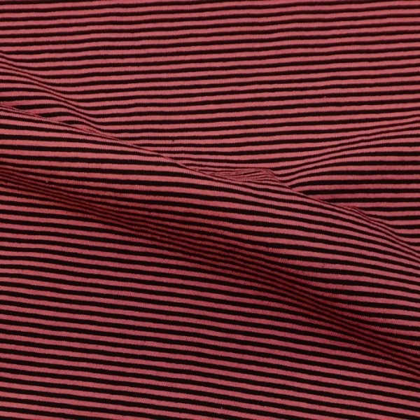 画像6: Good On（グッドオン）Mini Stripe Short Sleeve Crew Neck Tee（ミニストライプショートスリーブクルーネックTシャツ） / Flamingo（フラミンゴ） (6)