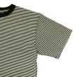 画像4: Good On（グッドオン）Mini Stripe Short Sleeve Crew Neck Tee（ミニストライプショートスリーブクルーネックTシャツ） / Lemon（レモン） (4)