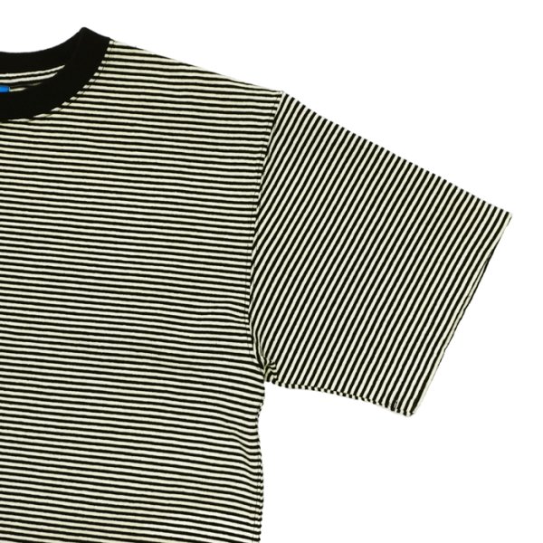 画像4: Good On（グッドオン）Mini Stripe Short Sleeve Crew Neck Tee（ミニストライプショートスリーブクルーネックTシャツ） / Lemon（レモン） (4)