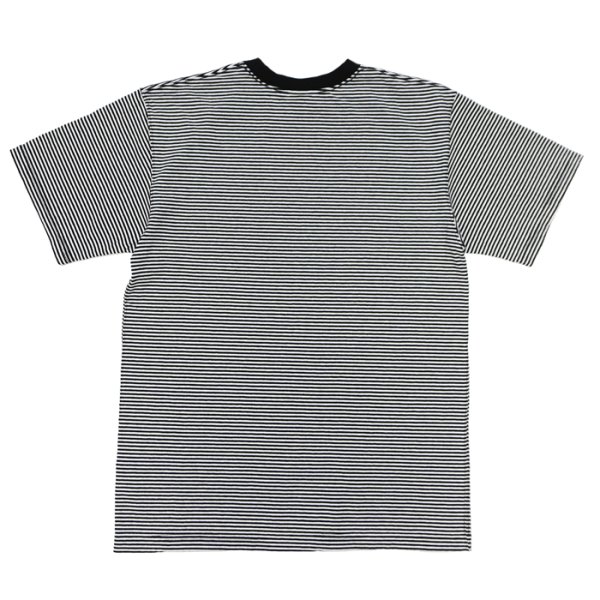 画像2: Good On（グッドオン）Mini Stripe Short Sleeve Crew Neck Tee（ミニストライプショートスリーブクルーネックTシャツ） / White（ホワイト） (2)