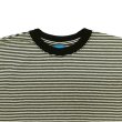 画像3: Good On（グッドオン）Mini Stripe Short Sleeve Crew Neck Tee（ミニストライプショートスリーブクルーネックTシャツ） / Lemon（レモン） (3)