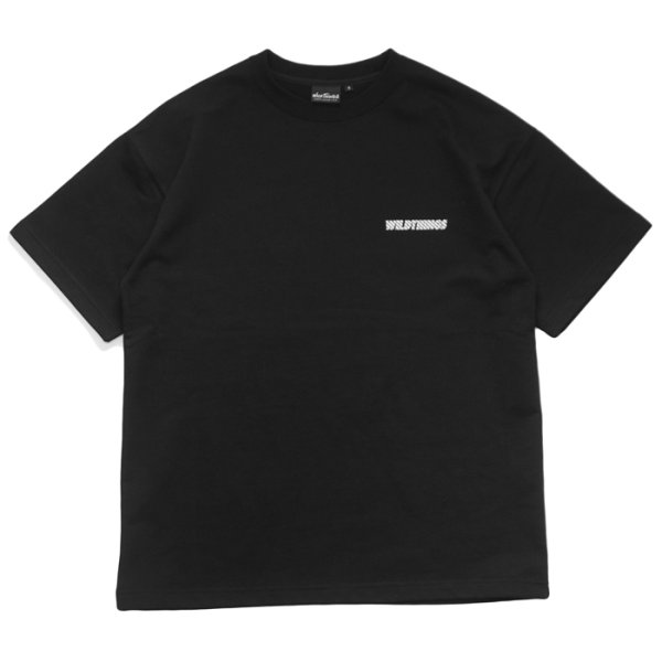 画像1: WILD THINGS（ワイルドシングス）TRAINING SWEAT S/S CREW（トレーニングスウェットSSクルーネック）/ Black（ブラック） (1)