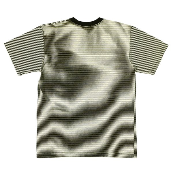 画像2: Good On（グッドオン）Mini Stripe Short Sleeve Crew Neck Tee（ミニストライプショートスリーブクルーネックTシャツ） / Lemon（レモン） (2)