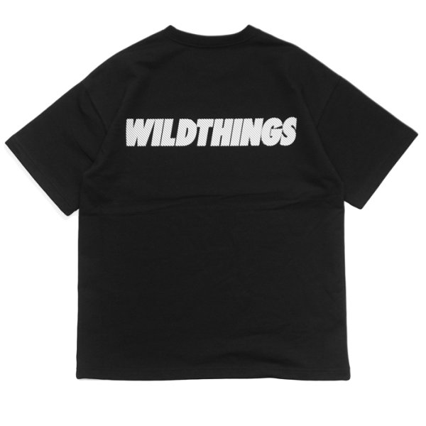 画像2: WILD THINGS（ワイルドシングス）TRAINING SWEAT S/S CREW（トレーニングスウェットSSクルーネック）/ Black（ブラック） (2)