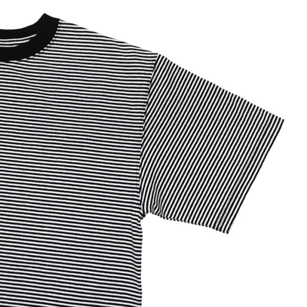 画像4: Good On（グッドオン）Mini Stripe Short Sleeve Crew Neck Tee（ミニストライプショートスリーブクルーネックTシャツ） / White（ホワイト） (4)