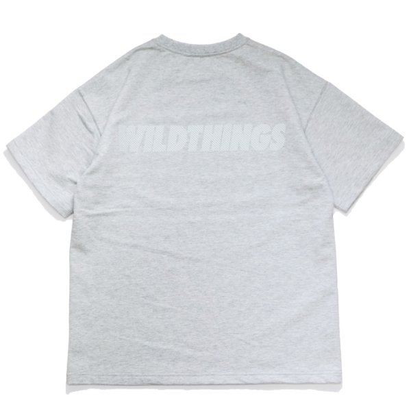 画像2: WILD THINGS（ワイルドシングス）TRAINING SWEAT S/S CREW（トレーニングスウェットSSクルーネック）/ Gray（グレー） (2)