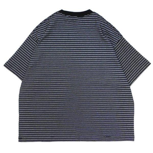 画像2: EVCON（エビコン）BORDER WIDE S/S TEE（ボーダーワイドショートスリーブTシャツ） / Black（ブラック） (2)