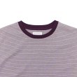 画像3: KAPTAIN SUNSHINE（キャプテンサンシャイン）Hard Twisted Stripe Jersey SS Tee（ハードツイステッドストライプジャージーショートスリーブTee）"HARD TWISTED COTTON BORDER JERSEY" / Grey Multi Stripe（グレーマルチストライプ） (3)