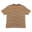 画像2: felco（フェルコ） S/S Crew Pocket Tee（S/SクルーポケットTシャツ）”OLD PAPER STRIPE" / Brown Beige×Oramnge Stripe（ブラウンベージュ×オレンジストライプ） (2)
