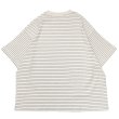 画像2: EVCON（エビコン）BORDER WIDE S/S TEE（ボーダーワイドショートスリーブTシャツ） / Ivory（アイボリー） (2)