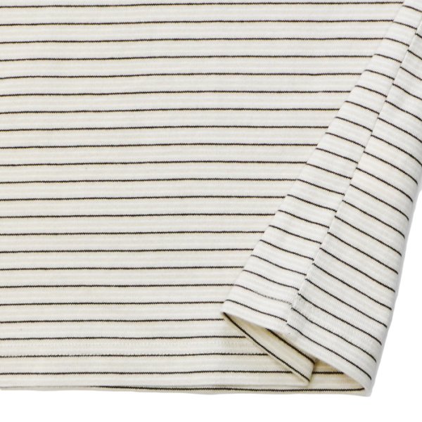 画像5: EVCON（エビコン）BORDER WIDE S/S TEE（ボーダーワイドショートスリーブTシャツ） / Ivory（アイボリー） (5)
