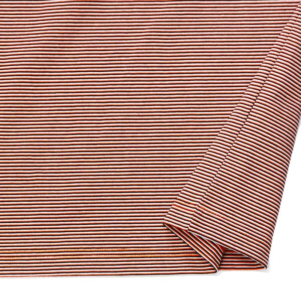 画像5: EVCON（エビコン）MARCERIZATION BORDER WIDE S/S TEE（マーセリゼーションボーダーワイドショートスリーブTシャツ） / ORANGE（オレンジ） (5)