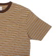 画像4: felco（フェルコ） S/S Crew Pocket Tee（S/SクルーポケットTシャツ）”OLD PAPER STRIPE" / Brown Beige×Oramnge Stripe（ブラウンベージュ×オレンジストライプ） (4)