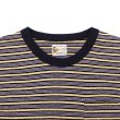 画像3: felco（フェルコ） S/S Crew Pocket Tee（S/SクルーポケットTシャツ）”OLD PAPER STRIPE" / Blue Beige×Black Stripe（ブルーベージュ×ブラックストライプ） (3)