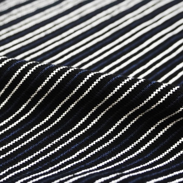 画像6: EVCON（エビコン）BORDER WIDE S/S TEE（ボーダーワイドショートスリーブTシャツ） / Black（ブラック） (6)