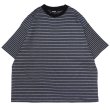 画像1: EVCON（エビコン）BORDER WIDE S/S TEE（ボーダーワイドショートスリーブTシャツ） / Black（ブラック） (1)