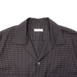 画像3: KAPTAIN SUNSHINE（キャプテンサンシャイン）Summer Wool Open Collar SS Shirt（サマーウールオープンカラーショートスリーブシャツ）/ Brown Plaid（ブラウンチェック） (3)