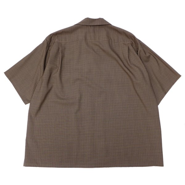 画像2: KAPTAIN SUNSHINE（キャプテンサンシャイン）Summer Wool Open Collar SS Shirt（サマーウールオープンカラーショートスリーブシャツ）/ Khaki Plaid（カーキチェック） (2)