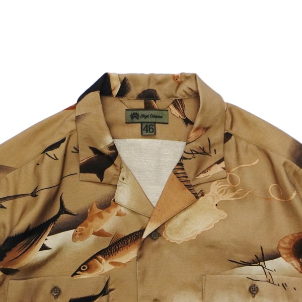 画像3: Nigel Cabourn（ナイジェル・ケーボン）ALOHA SHIRT（アロハシャツ） / Gyogun（魚群） (3)