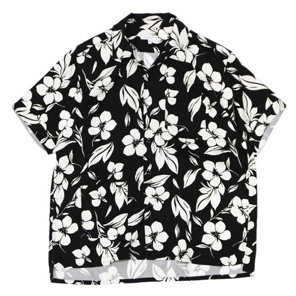 画像1: ENGINEERED GARMENTS（エンジニアードガーメンツ）Camp Shirt （キャンプシャツ）"Natural Tencel Floral" / Black（ブラック） (1)