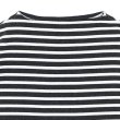 画像3: SAINT JAMES（セントジェームス）TEE LOOSE（五分袖ドロップショルダー）"BORDER" / ACIRE×NEIGE（杢チャコール×ホワイト） (3)