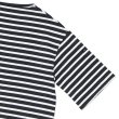 画像4: SAINT JAMES（セントジェームス）TEE LOOSE（五分袖ドロップショルダー）"BORDER" / ACIRE×NEIGE（杢チャコール×ホワイト） (4)