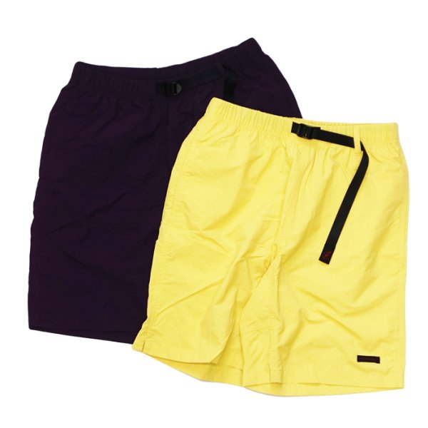 画像1: Gramicci（グラミチ）NYLON PACKABLE G-SHORT（ナイロンパッカブルGショーツ）"Recycle Nylon" / Banana（バナナ）・D,Purple（ダークパープル） (1)
