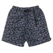 画像2: Gramicci（グラミチ）NYLON PACKABLE G-SHORT（ナイロンパッカブルGショーツ）"Recycle Nylon Print" / Navy Leaf（ネイビーリーフ）・Brown Leaf（ブラウンリーフ） (2)