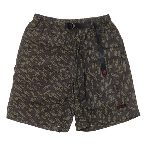 画像3: Gramicci（グラミチ）NYLON PACKABLE G-SHORT（ナイロンパッカブルGショーツ）"Recycle Nylon Print" / Navy Leaf（ネイビーリーフ）・Brown Leaf（ブラウンリーフ） (3)