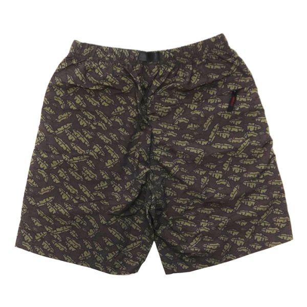 画像4: Gramicci（グラミチ）NYLON PACKABLE G-SHORT（ナイロンパッカブルGショーツ）"Recycle Nylon Print" / Navy Leaf（ネイビーリーフ）・Brown Leaf（ブラウンリーフ） (4)
