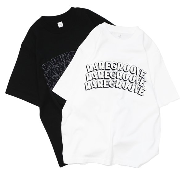 画像1: blurhms ROOTSTOCK（ブラームスルーツストック） Print Tee STANDARD（プリントTシャツ"スタンダード"）"RAREGOOVE" / White×White（ホワイト×ホワイト）・Ink Black×Ink Black（インクブラック×インクブラック） (1)