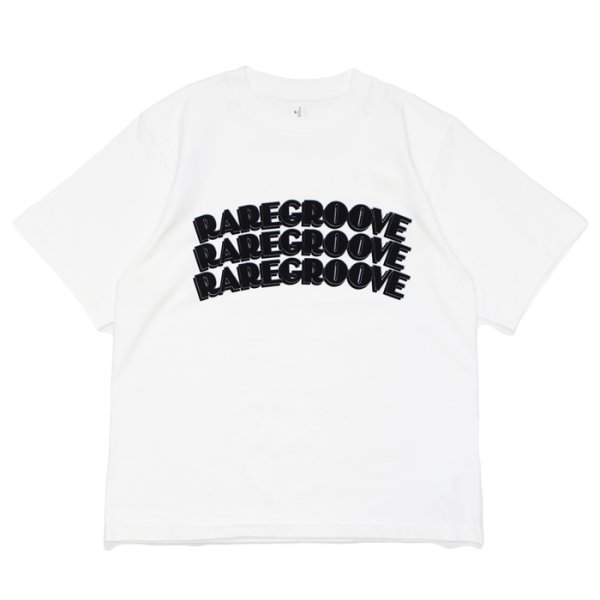 画像2: blurhms ROOTSTOCK（ブラームスルーツストック） Print Tee STANDARD（プリントTシャツ"スタンダード"）"RAREGOOVE" / White×Black（ホワイト×ブラック）・Ink Black×Blue（インクブラック×ブルー） (2)