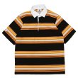 画像1: BARBARIAN（バーバリアン）Light Weight Rugby Collar Shirt S/S（ライトウェイト ラグビーカラーシャツS/S） / RUST×U,GOLD×Tangerine×Brown（ラスト×ゴールド×タンジェリン×ブラウン） (1)